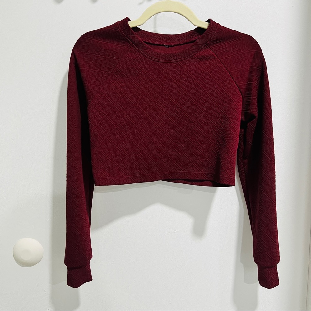 Long sleeve crop top